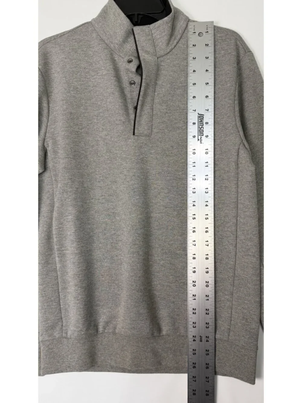 Polo Ralph Lauren Men Small Grey Heather Double Knit Mockneck Sweatshirt NWT